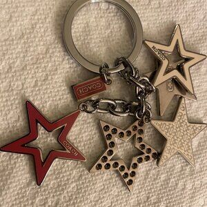 Coach Multi Star Charm Key Ring